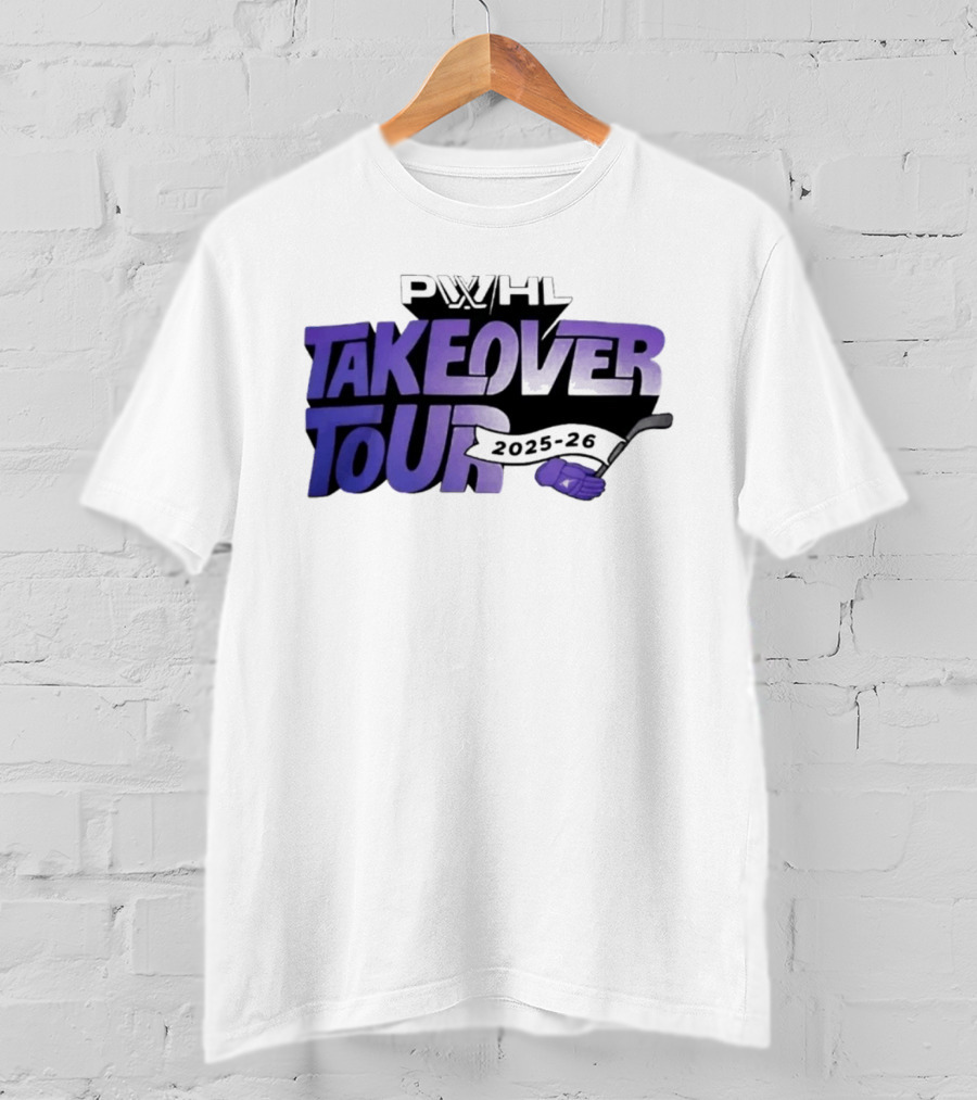 PWHL Takeover Tour 2025 26 Hockey Sideline Royalty T-Shirt