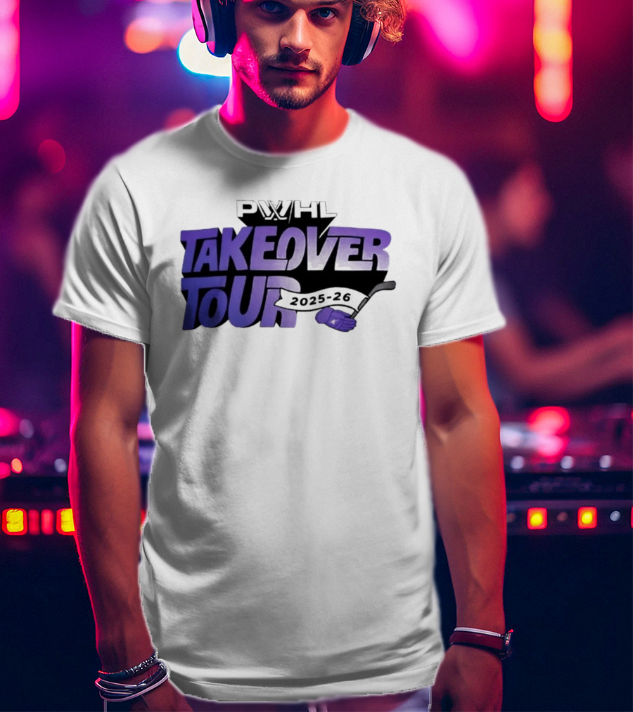 PWHL Takeover Tour 2025 26 Hockey Sideline Royalty T-Shirt