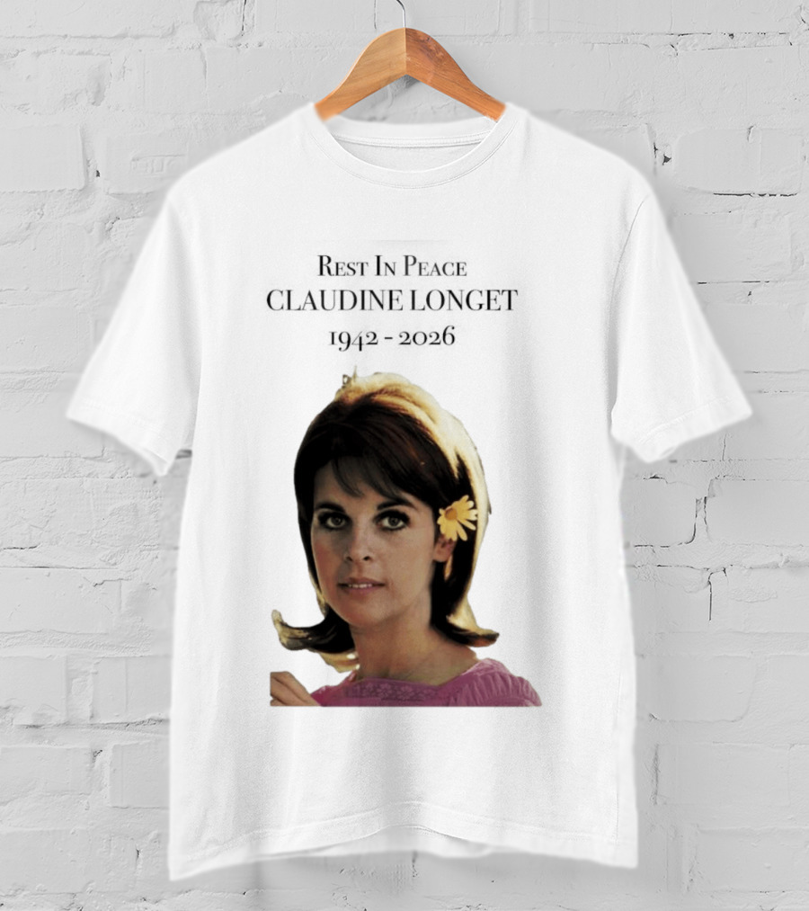Rest In Peace Claudine Longet 1942 2026 Floral T-Shirt
