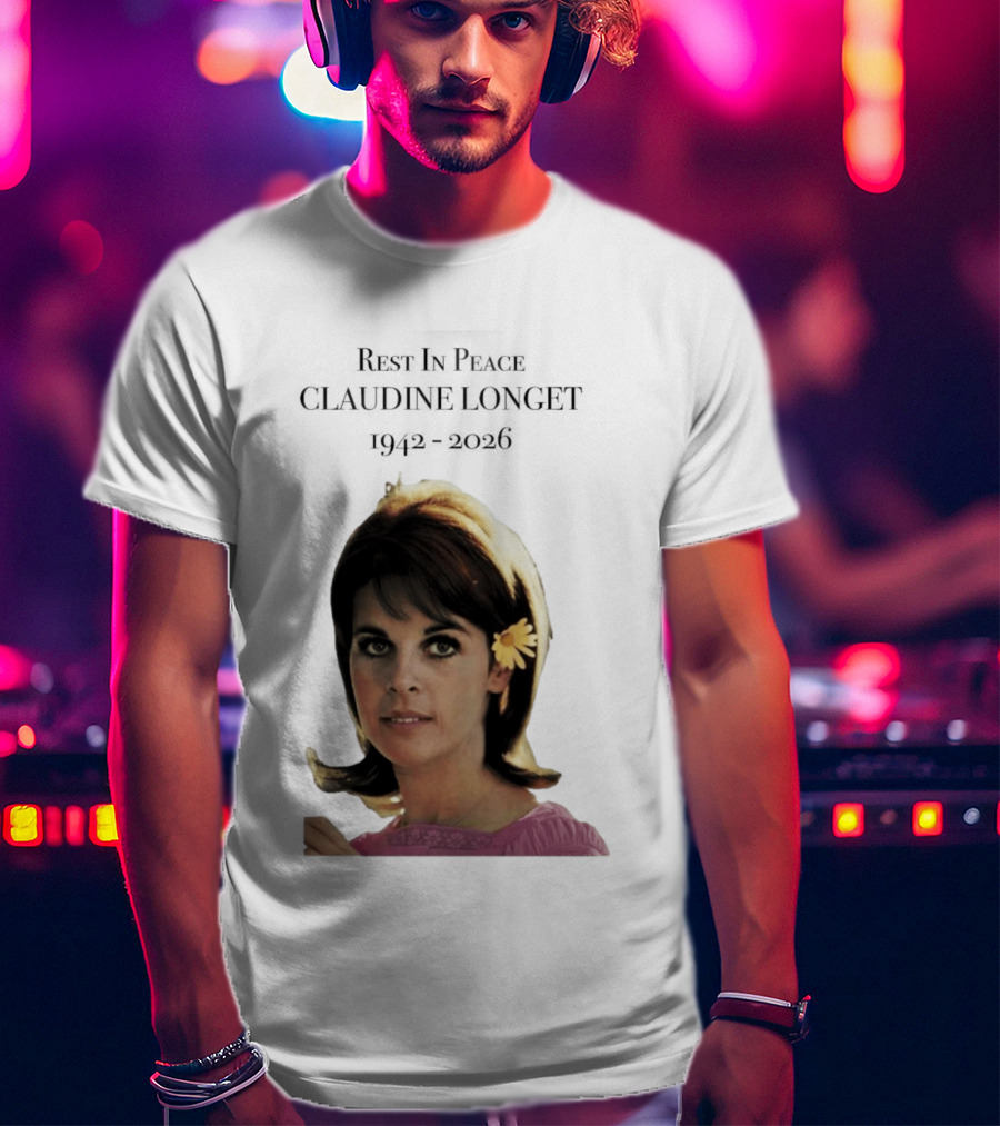 Rest In Peace Claudine Longet 1942 2026 Floral T-Shirt