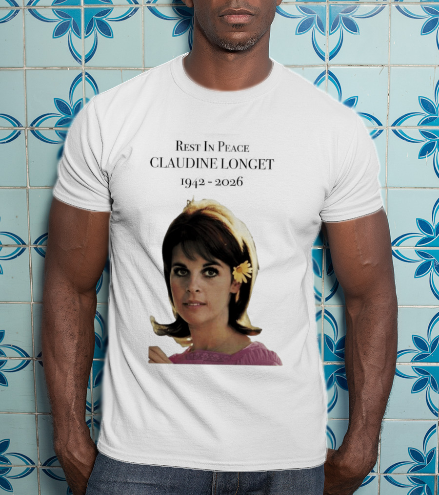 Rest In Peace Claudine Longet 1942 2026 Floral T-Shirt