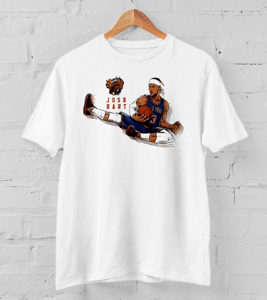 Josh Hart New York Knicks Basketball Star Pose T-Shirt