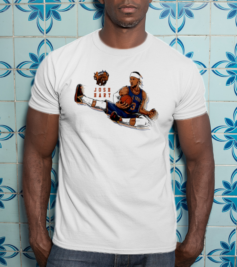 Josh Hart New York Knicks Basketball Star Pose T-Shirt