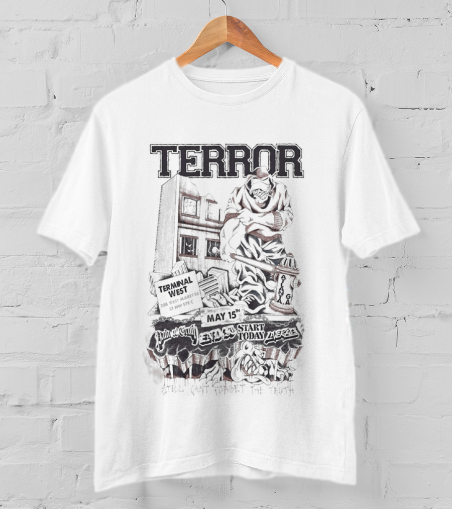 TERROR Atlanta GA May 15 2026 Tour Monster Urban Scene T-Shirt
