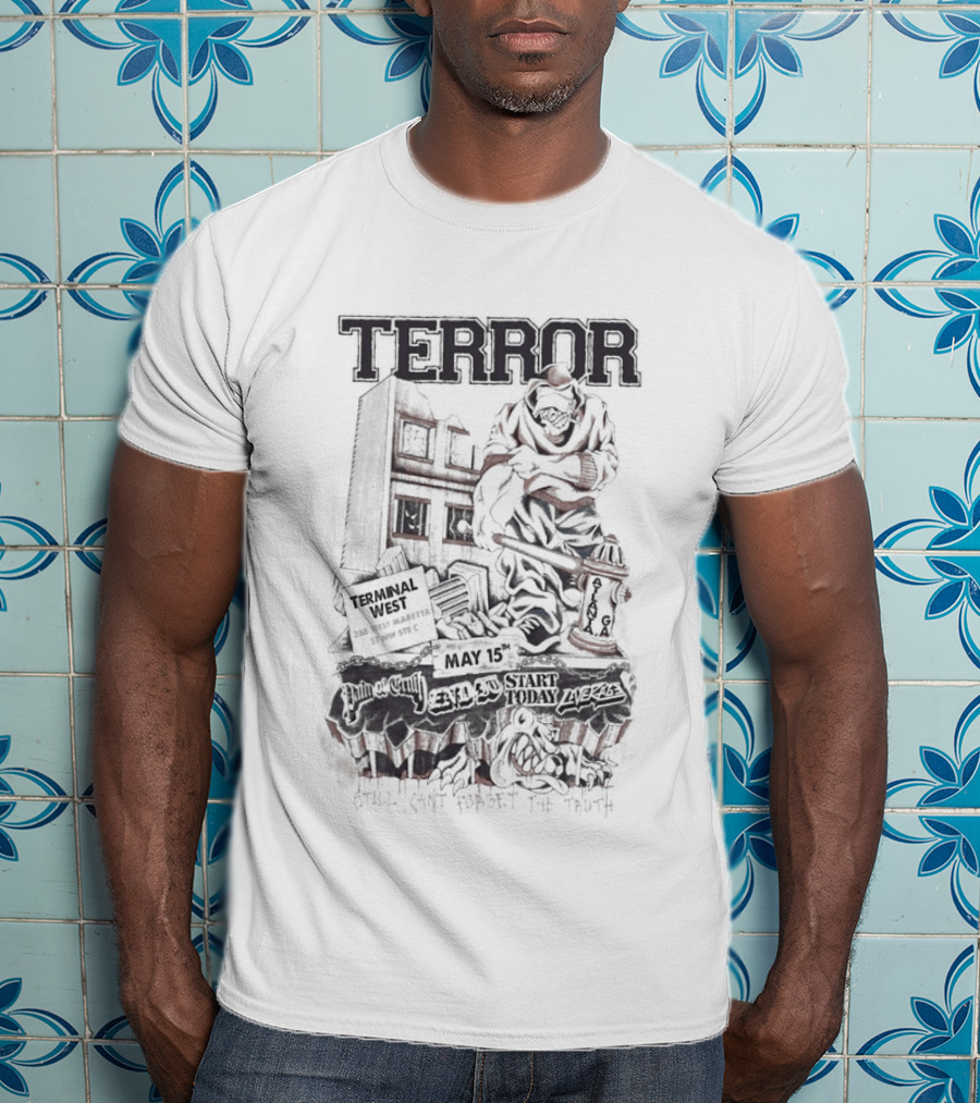 TERROR Atlanta GA May 15 2026 Tour Monster Urban Scene T-Shirt