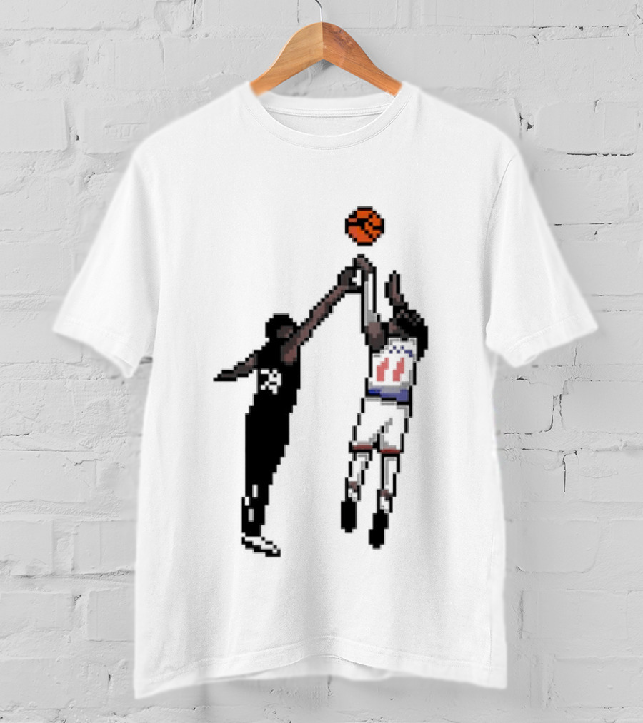 Jalen Brunson New York Knicks 8bit Basketball Action T-Shirt