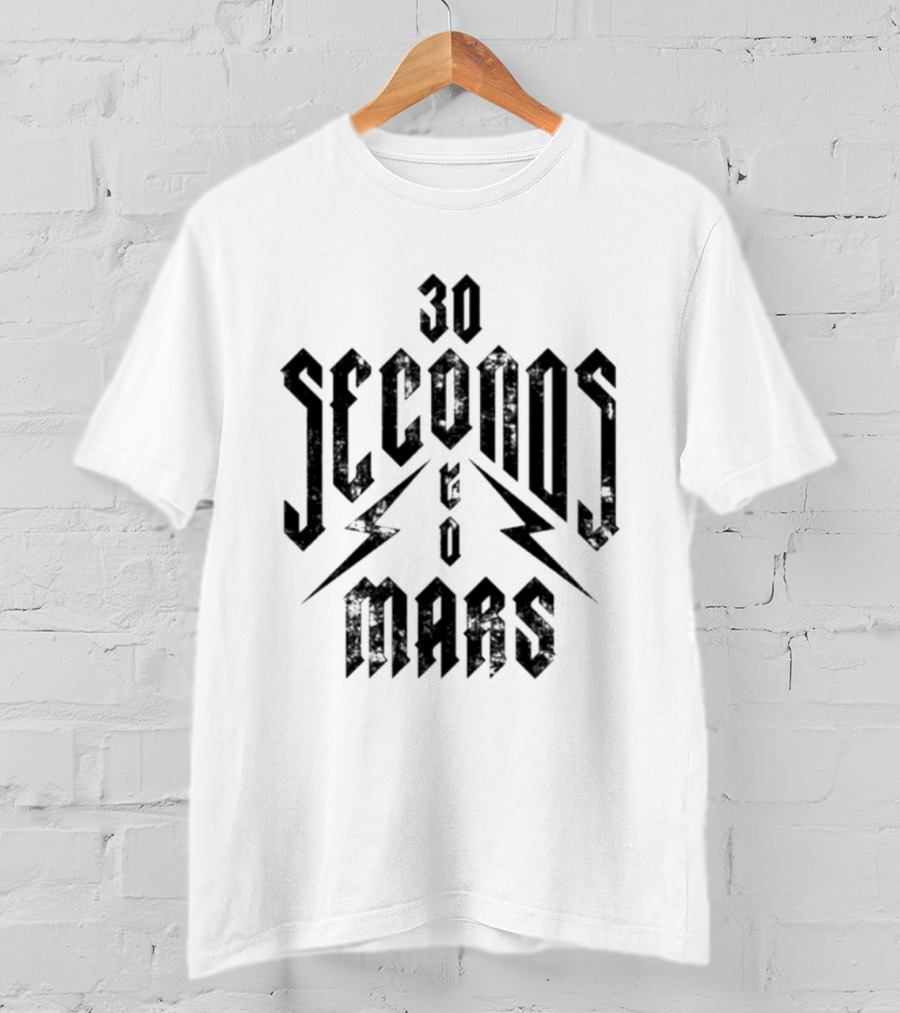 30 Seconds To Mars Lightning Bolt T-Shirt
