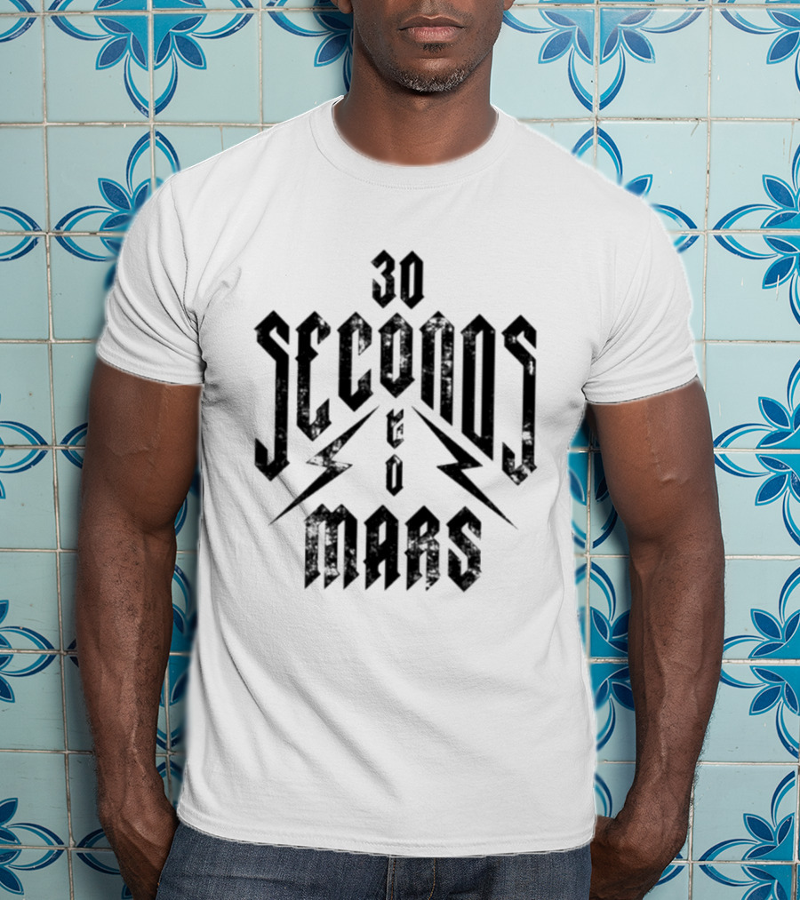 30 Seconds To Mars Lightning Bolt T-Shirt