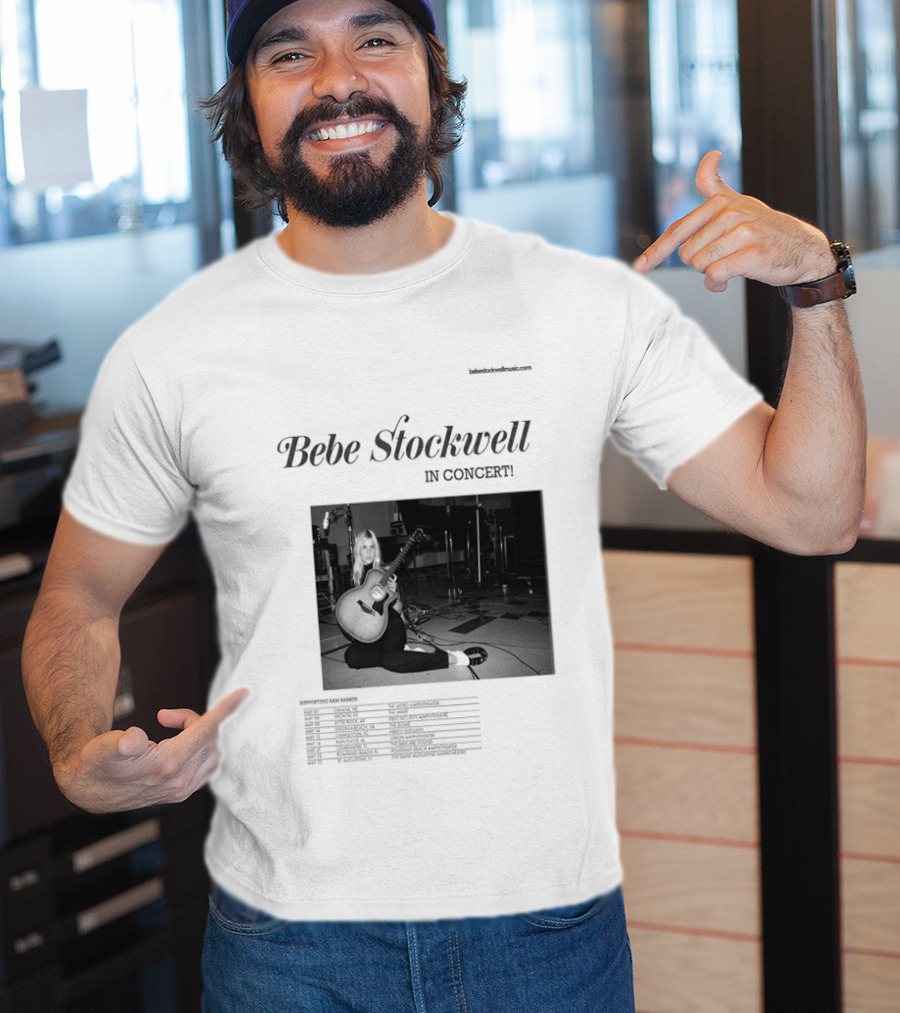 Bebe Stockwell In Concert Tour 2026 Dates Featuring Sam Barber T-Shirt
