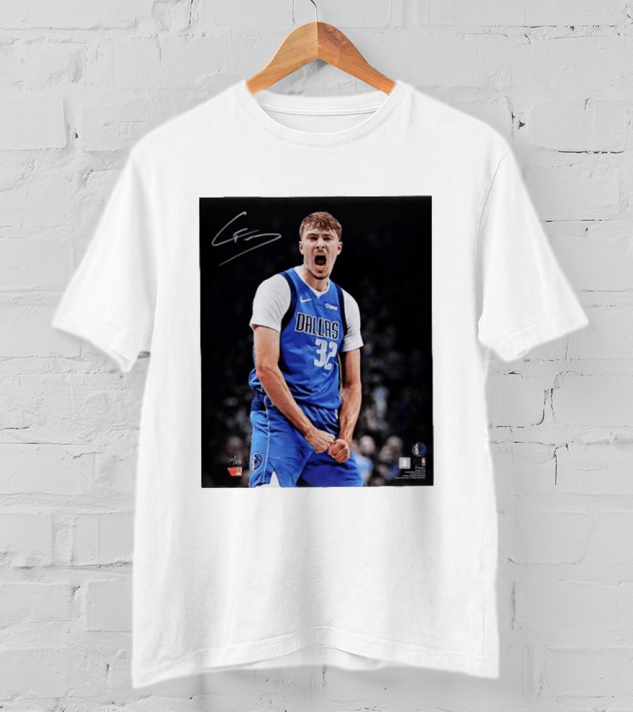 Cooper Flagg Dallas Mavericks Autographed Memorabilia NBA Collectible T-Shirt