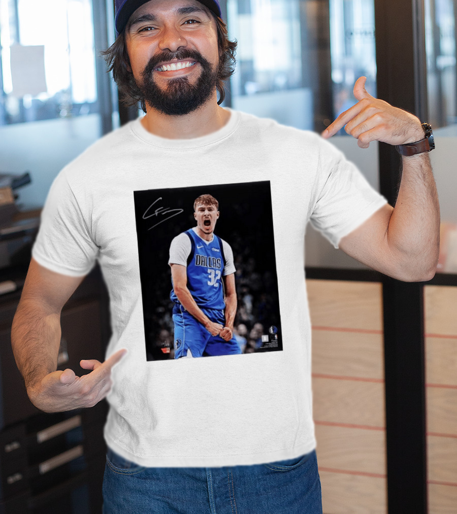 Cooper Flagg Dallas Mavericks Autographed Memorabilia NBA Collectible T-Shirt