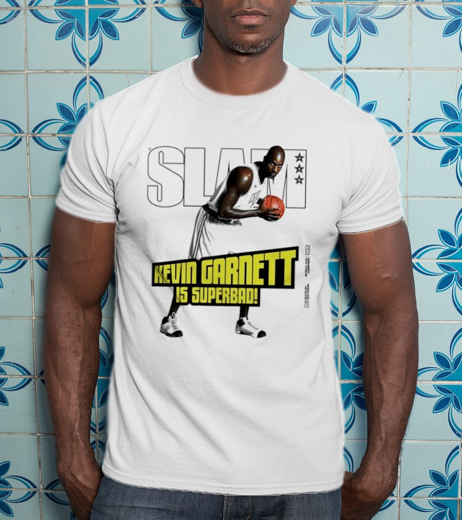 SLAM Magazine Cover Kevin Garnett Boston Celtics Is Superbad T-Shirt