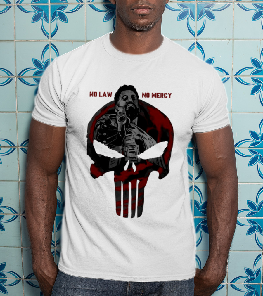 No Law No Mercy Skull Of Terror The Punisher Marvel Universal T-Shirt