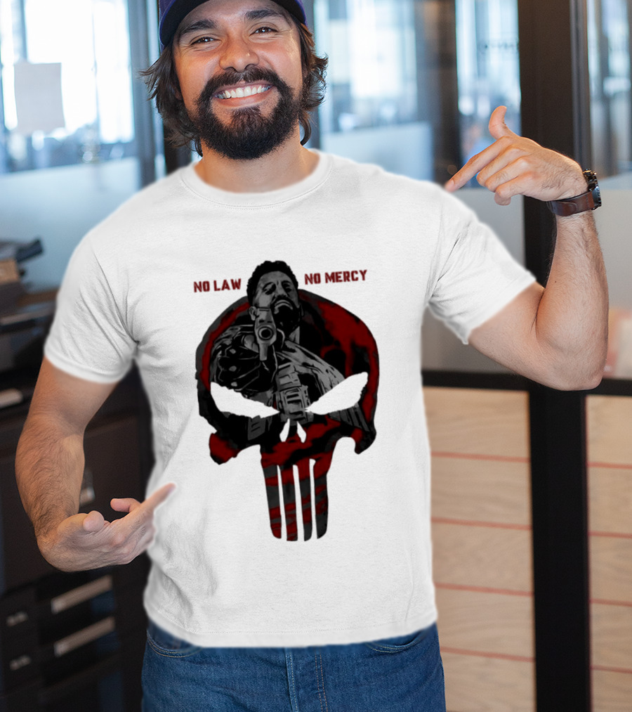 No Law No Mercy Skull Of Terror The Punisher Marvel Universal T-Shirt