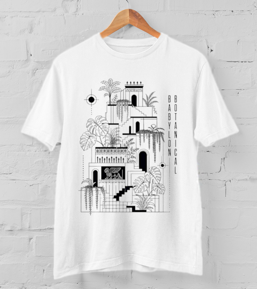 Babylon Botanical Hanging Gardens Vintage Line T-Shirt