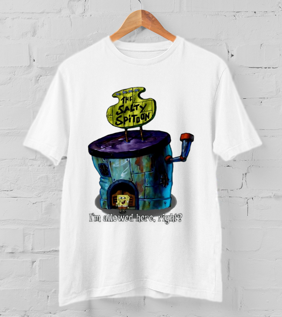 The Salty Spitoon SpongeBob SquarePants Are You Tough Enough Entrance Scene T-Shirt