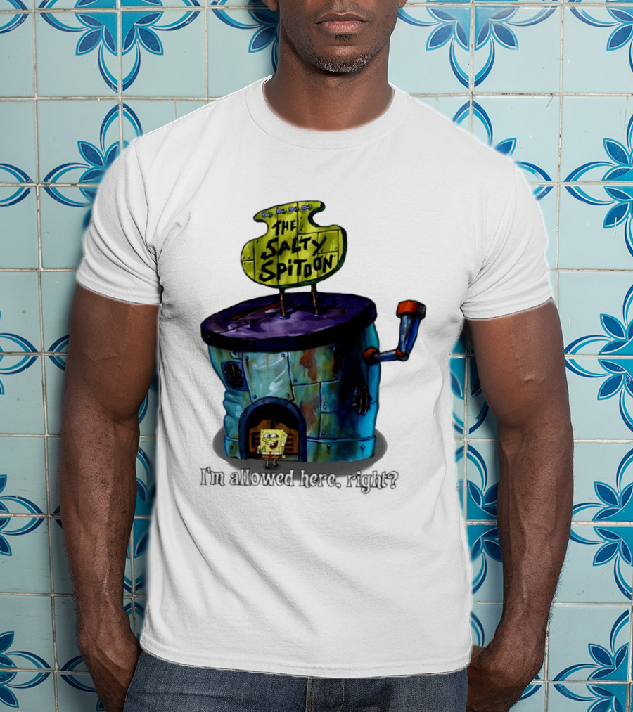 The Salty Spitoon SpongeBob SquarePants Are You Tough Enough Entrance Scene T-Shirt