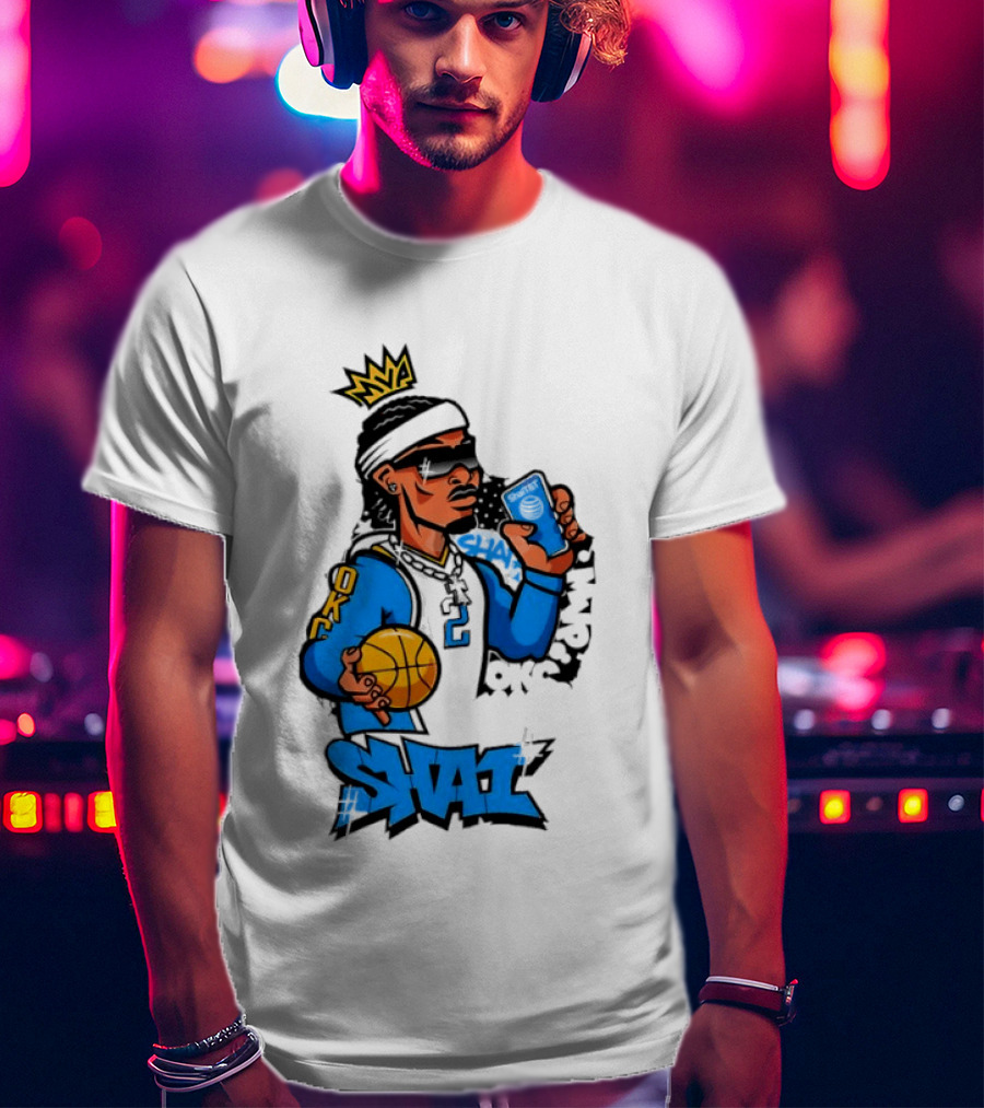 Shai Gilgeous Alexander OKC Crown Basketball Graphic SGA T-Shirt