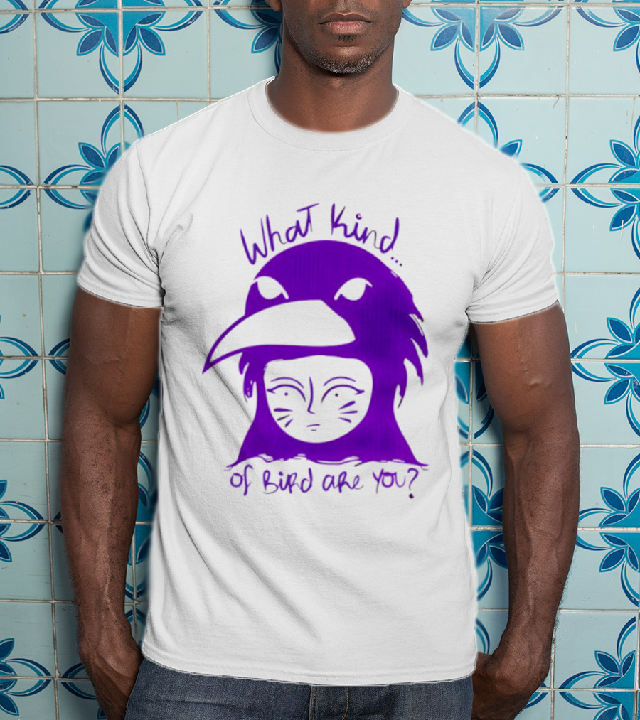Moonrise Kingdom What Kind Of Bird Are You Purple Drawing T-Shirt