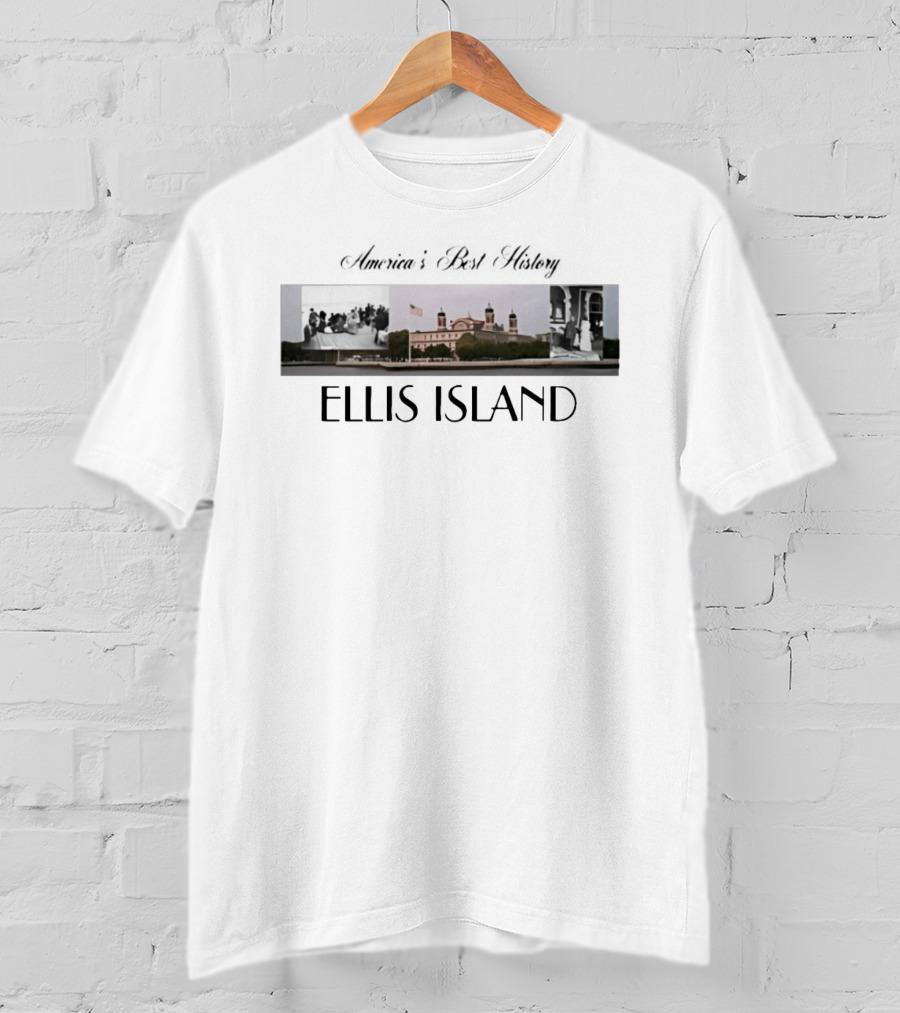 America's Best History Ellis Island Iconic Landmark Photos T-Shirt