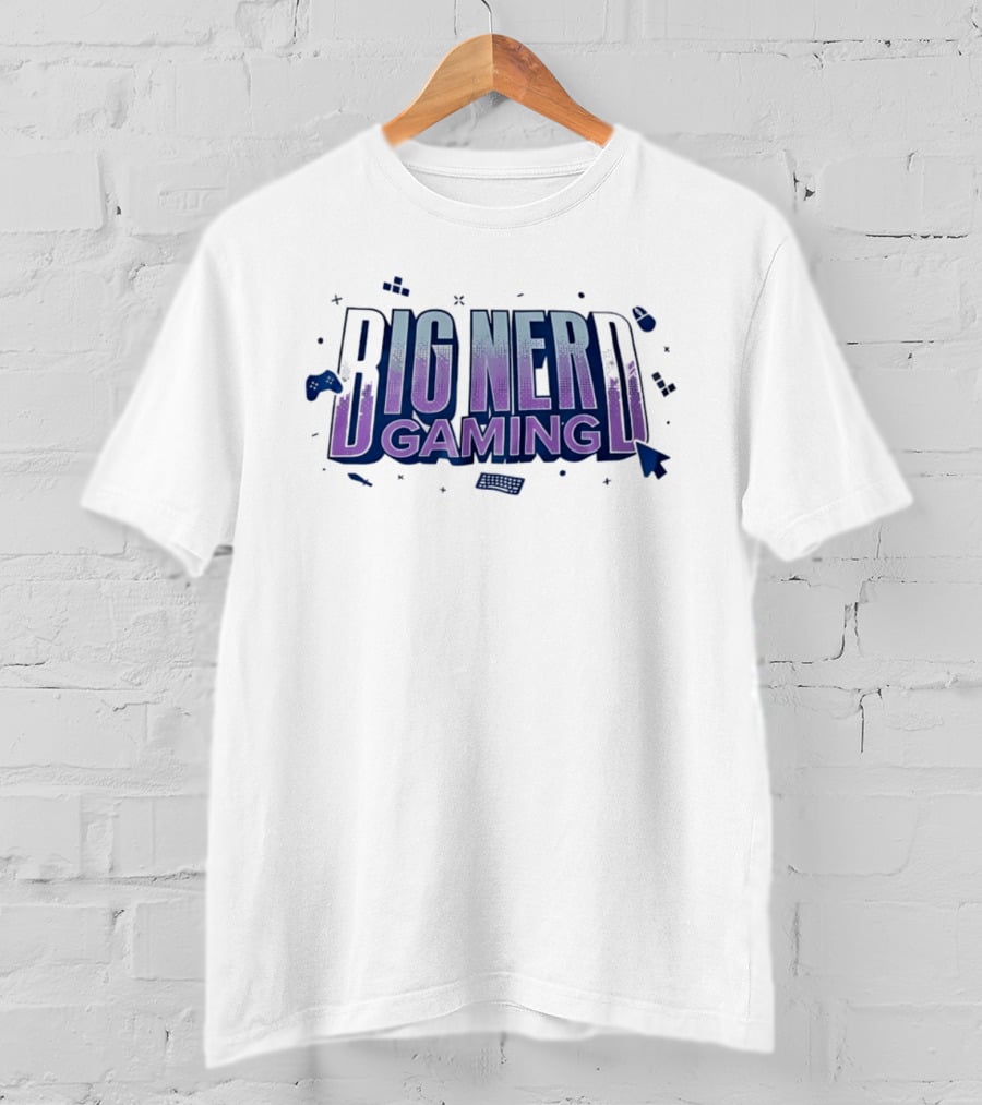 Big Nerd Gaming Console Controller Geek Fanatics T-Shirt