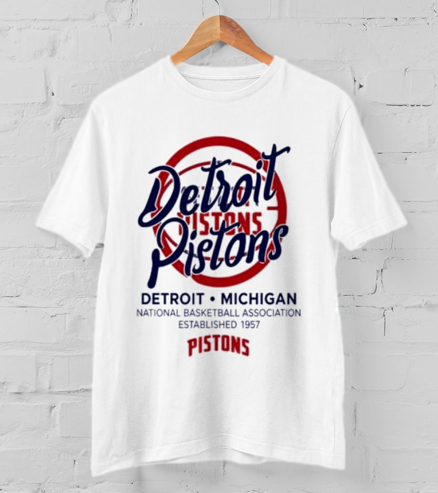 Detroit Pistons National Basketball Association Established 1957 Michigan T-Shirt