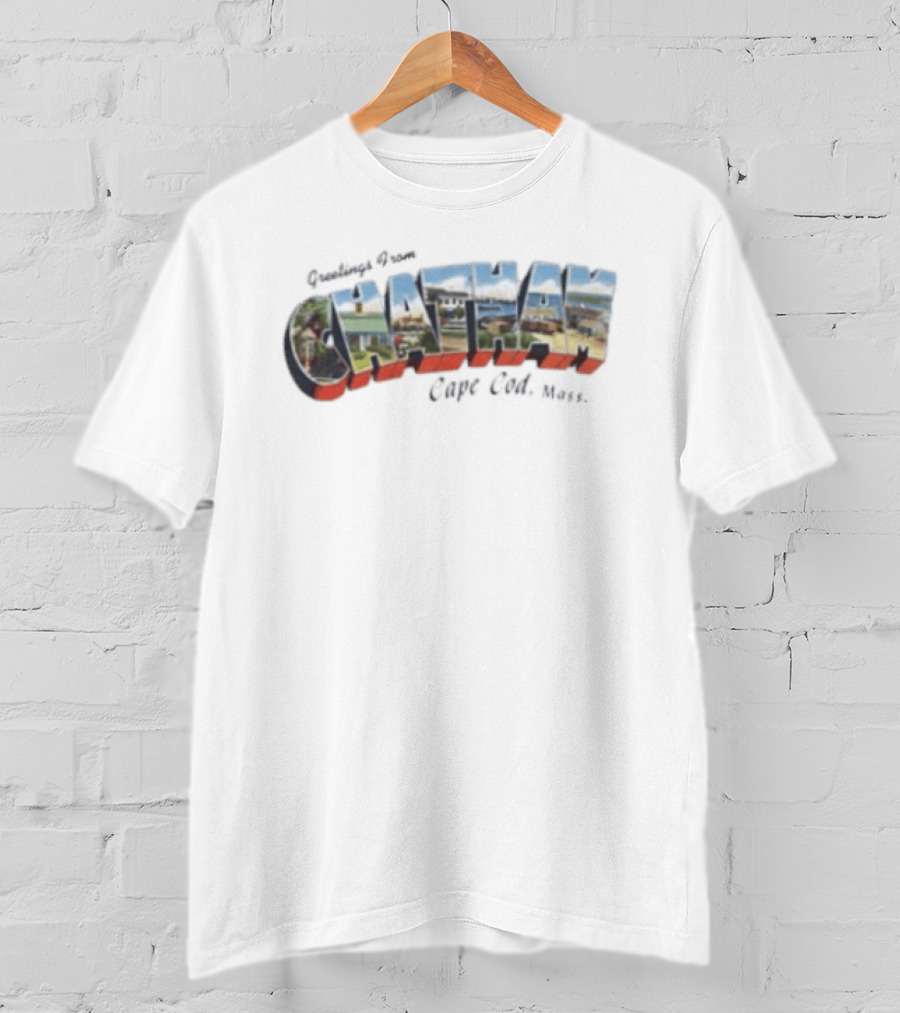 Greetings From Chatham Cape Cod Massachusetts Retro Postcard T-Shirt