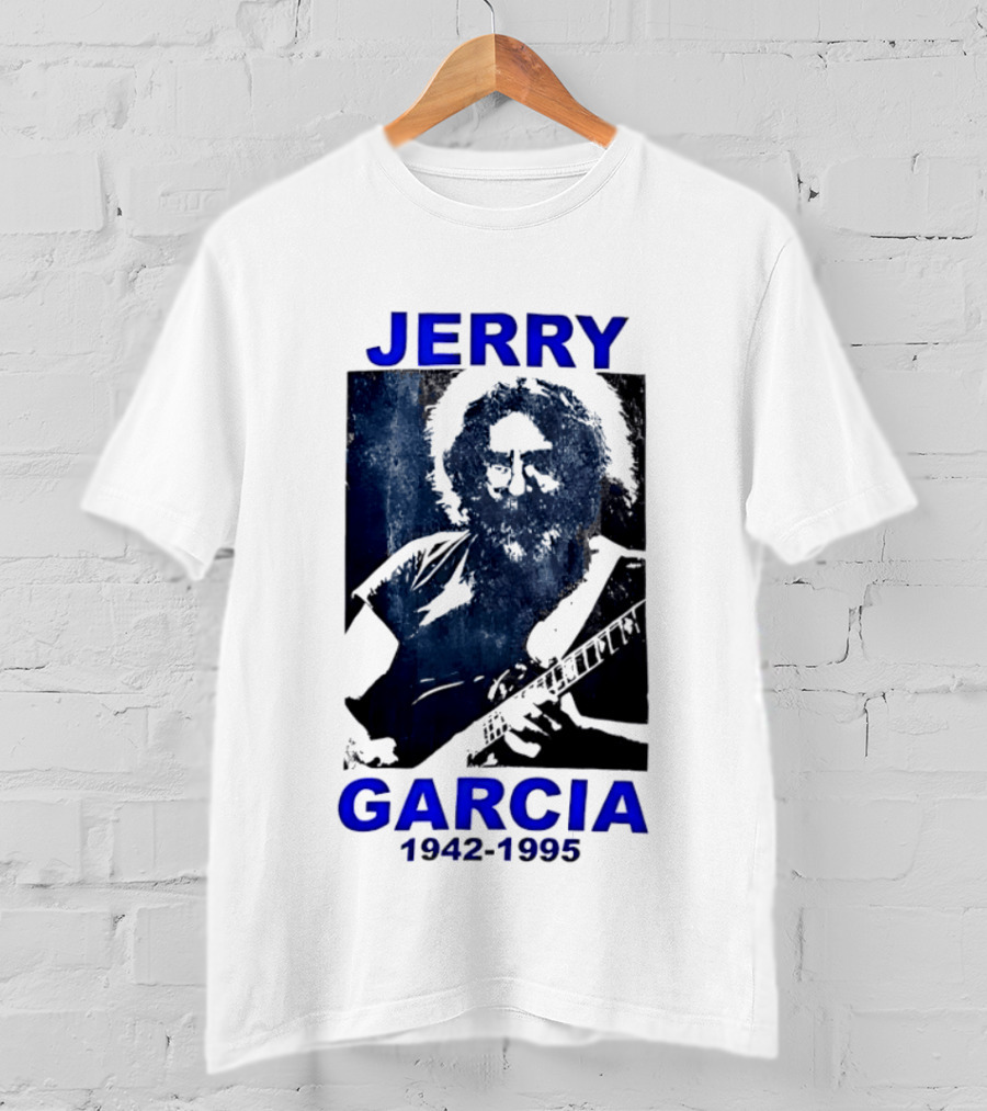 Jerry Garcia 1942 1995 Image With Guitar T-Shirt