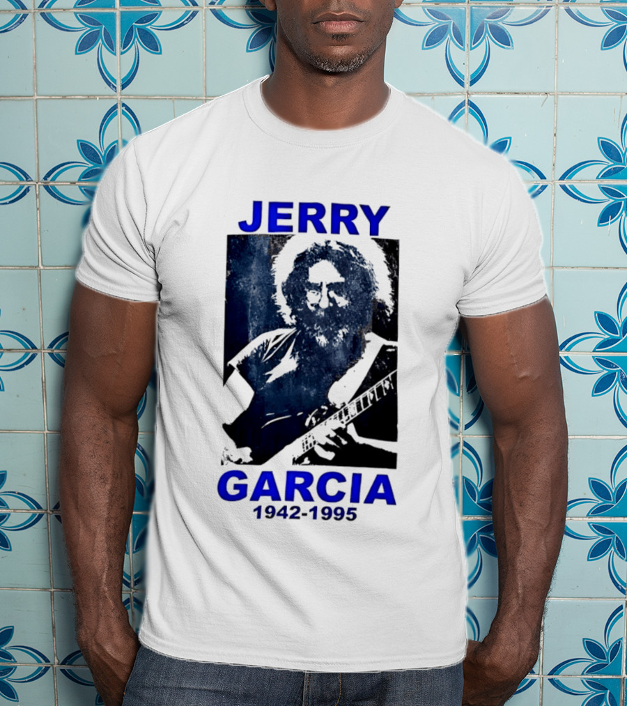 Jerry Garcia 1942 1995 Image With Guitar T-Shirt