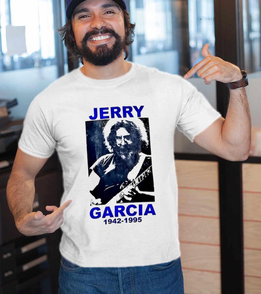 Jerry Garcia 1942 1995 Image With Guitar T-Shirt