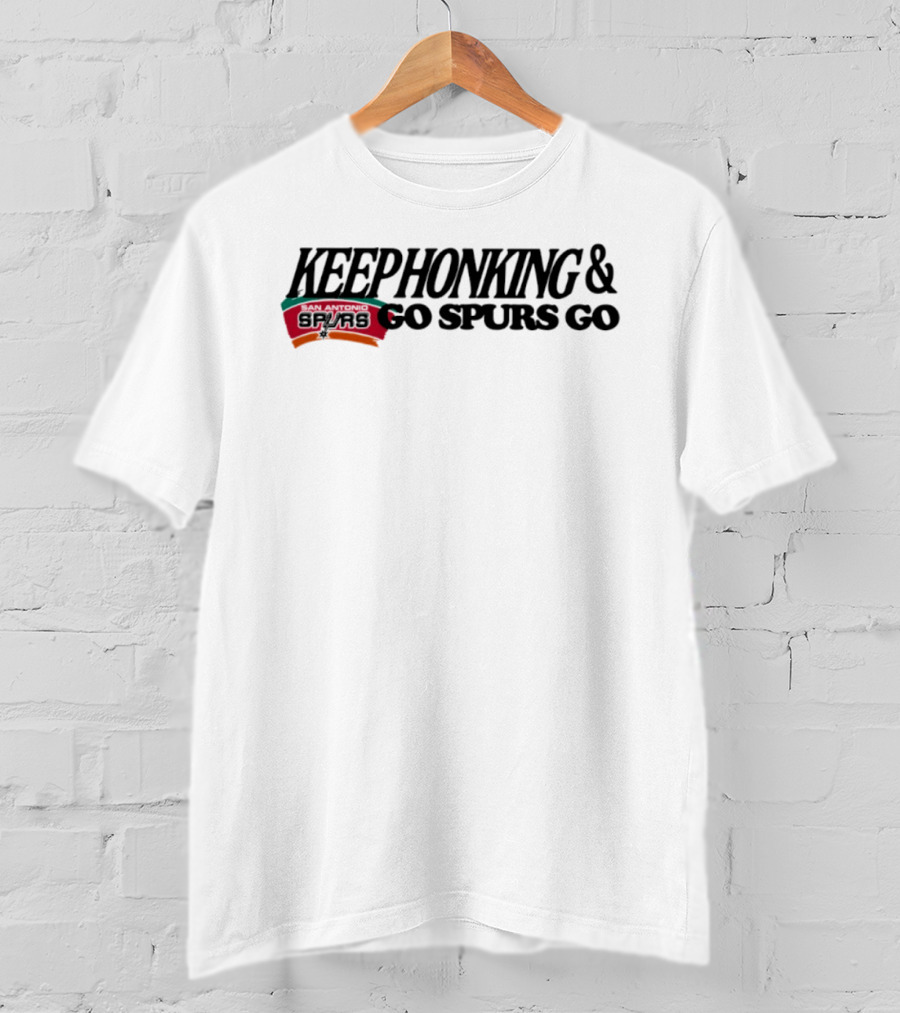 Keephonking San Antonio Spurs Go Spurs Go Sports Fan Spirit Meme T-Shirt