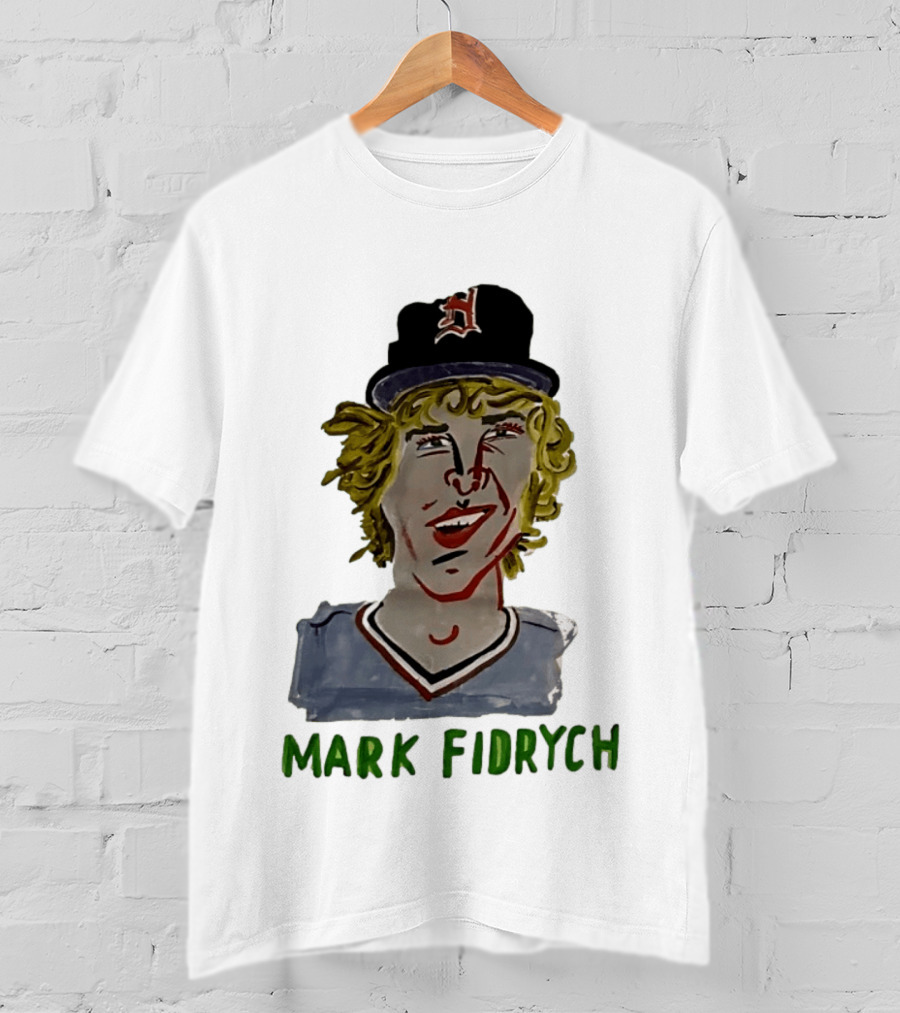 Mark Fidrych Detroit Tigers Vintage Baseball Legend T-Shirt