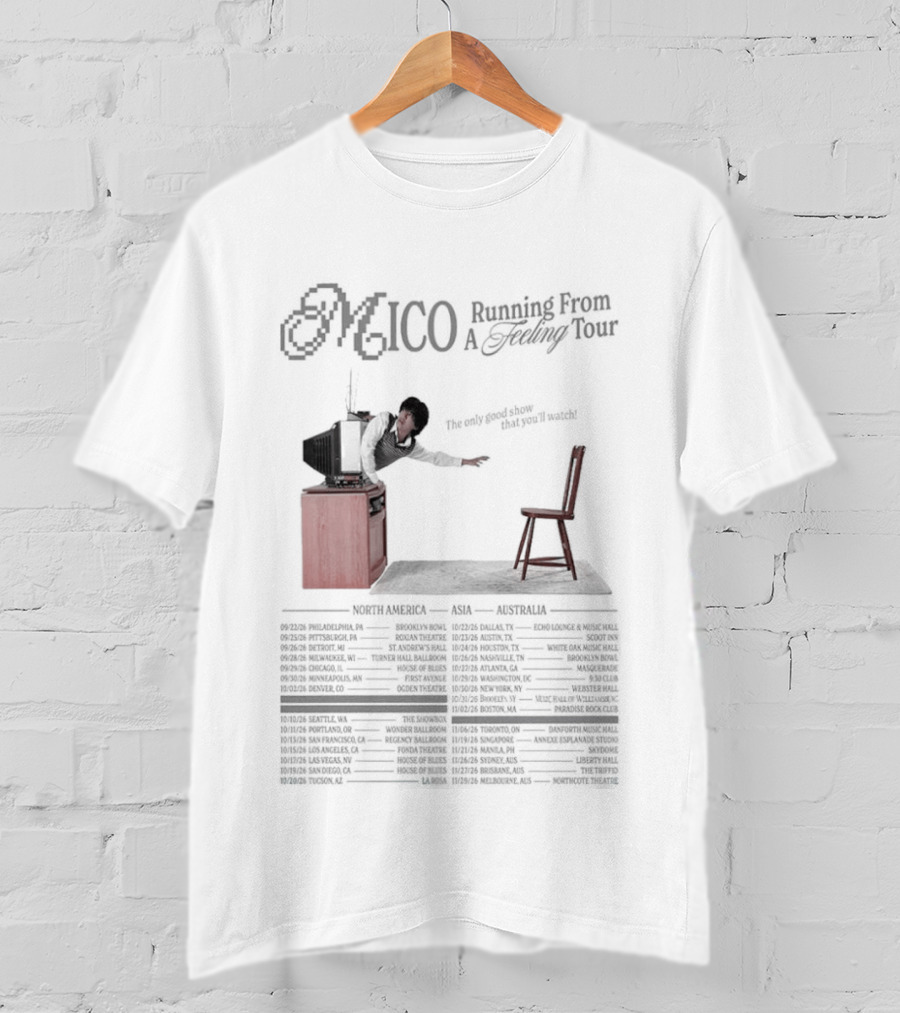 MICO World Tour 2026 Running Event A Floating Voyage Dates And Locations T-Shirt