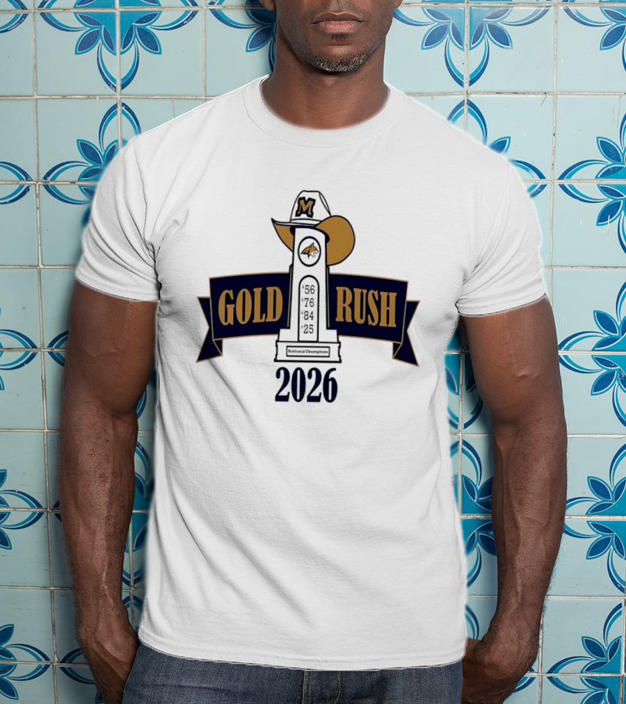 Montana State Bobcats Gold Rush 2026 Memorial Bell Cathedral T-Shirt