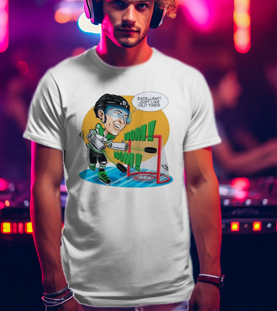 Jason Robertson Boom Excellent Just Like Old Times Hockey Goal T-Shirt