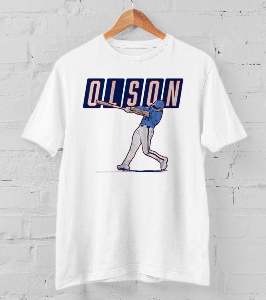 Olson 28 ATL Slugger Swing For Atlanta Braves Baseball Fans T-Shirt