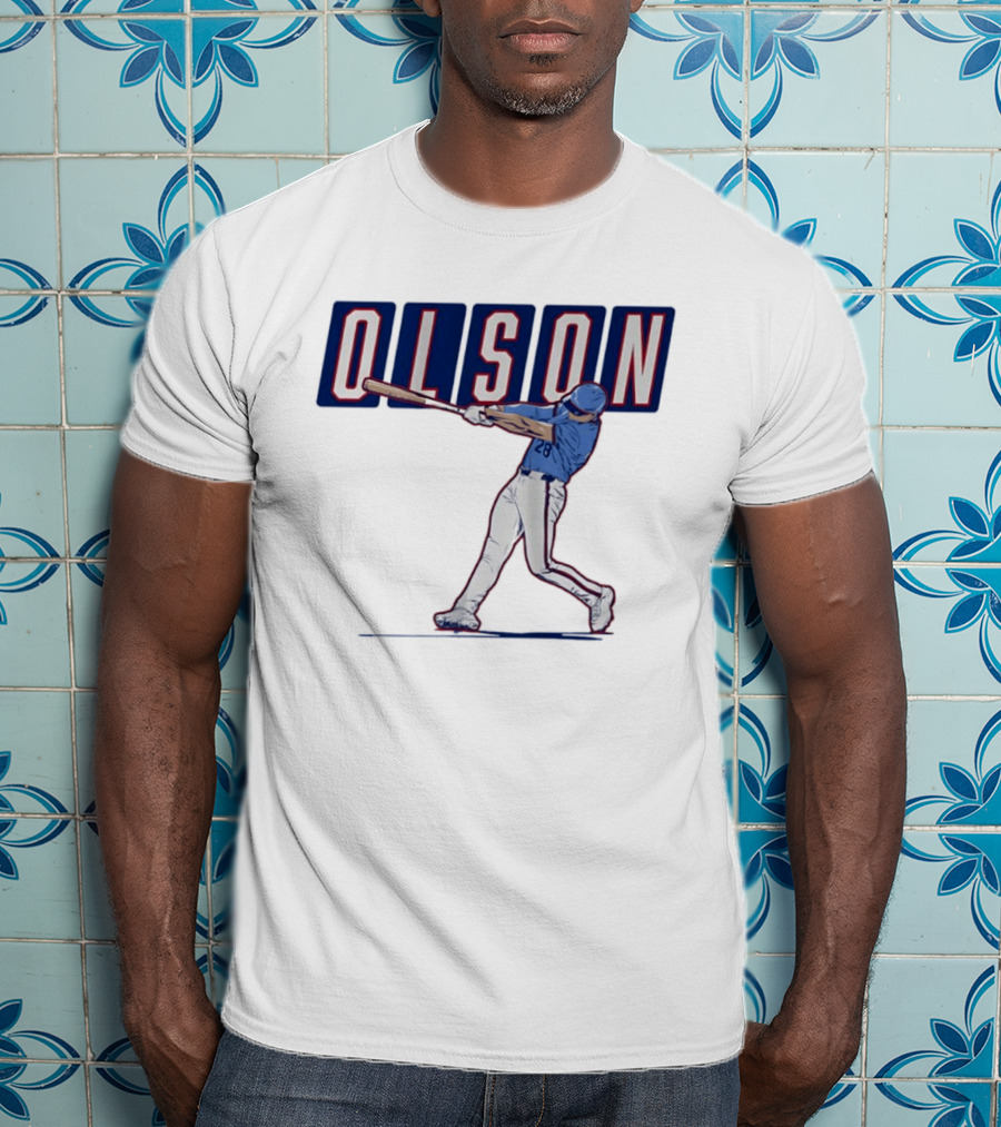 Olson 28 ATL Slugger Swing For Atlanta Braves Baseball Fans T-Shirt