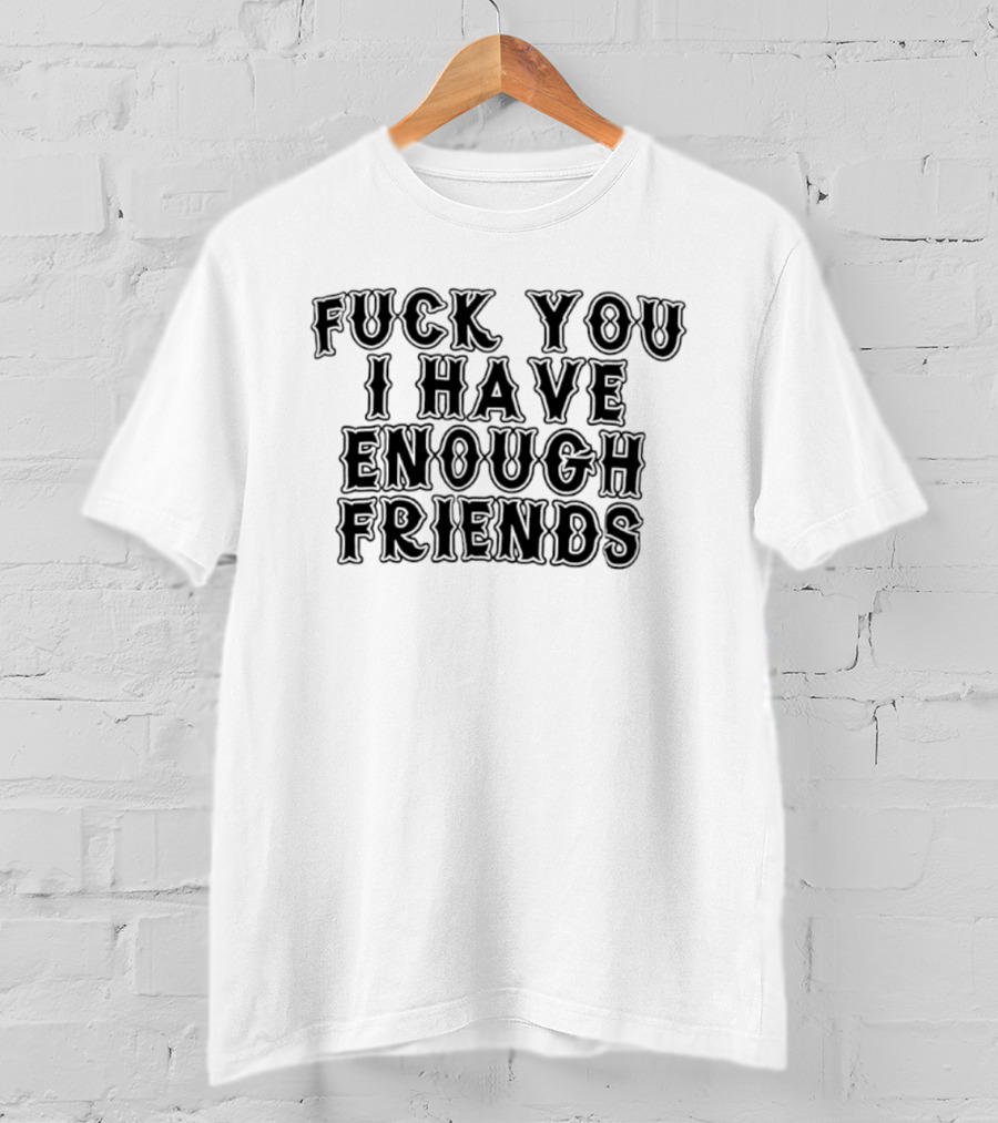 Fuck You I Have Enough Friends T-Shirt