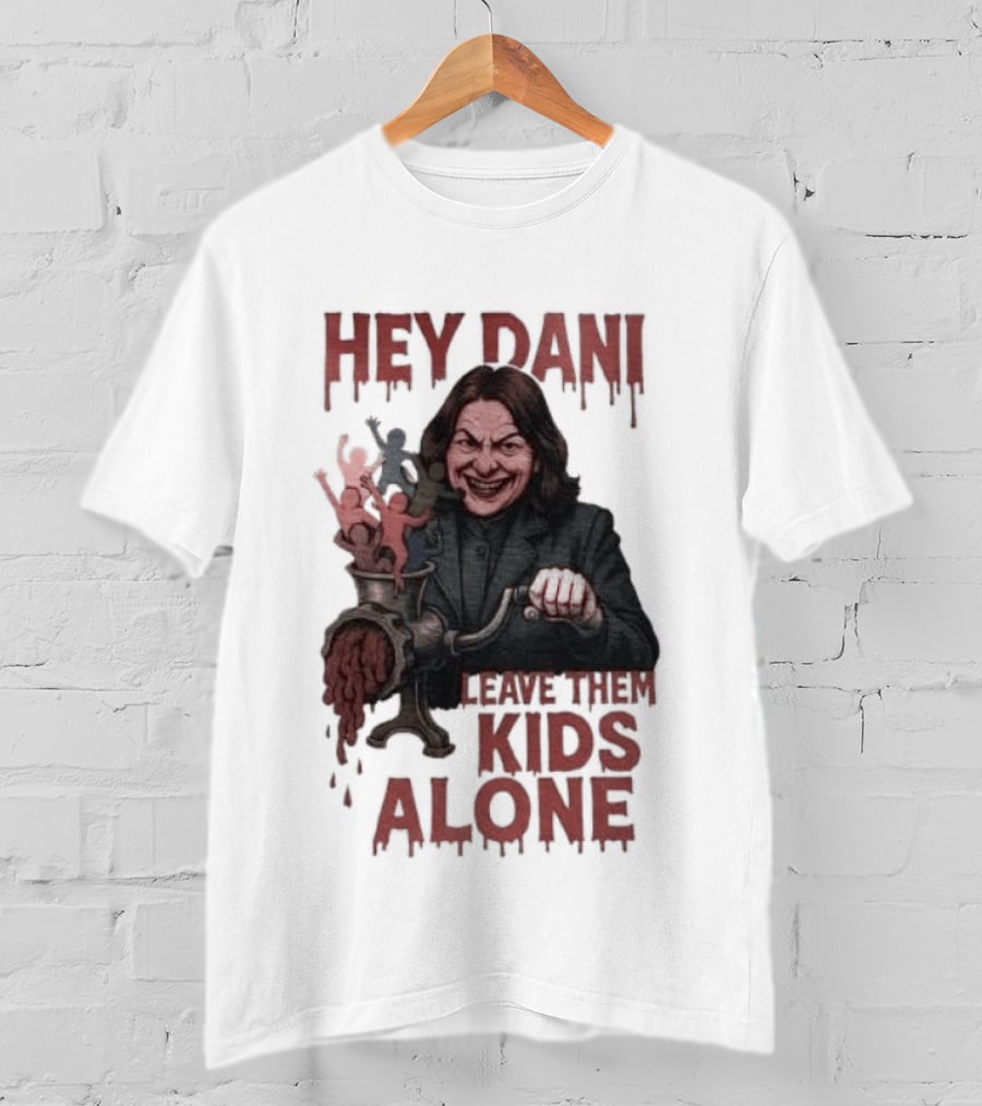 Hey Dani Leave Them Kids Alone Creepy Halloween T-Shirt