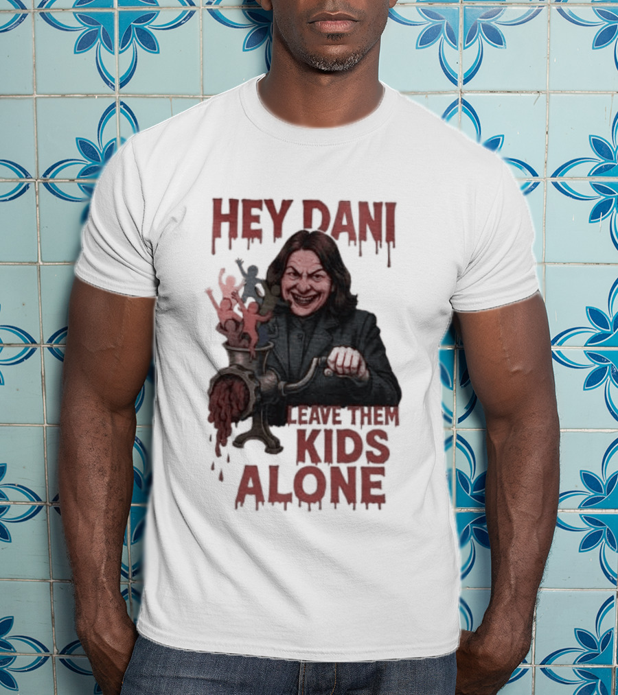 Hey Dani Leave Them Kids Alone Creepy Halloween T-Shirt