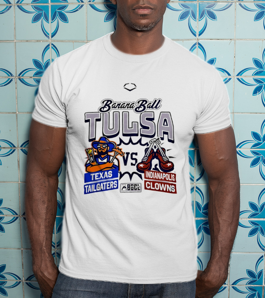 Banana Ball Tulsa Texas Tailgaters Vs Indianapolis Clowns T-Shirt