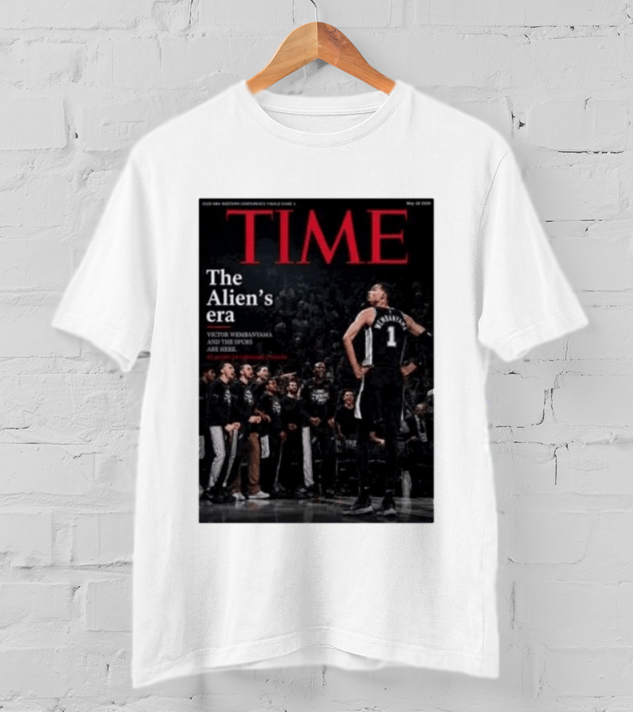 Victor Wembanyama The Alien's Era Time Spurs T-Shirt