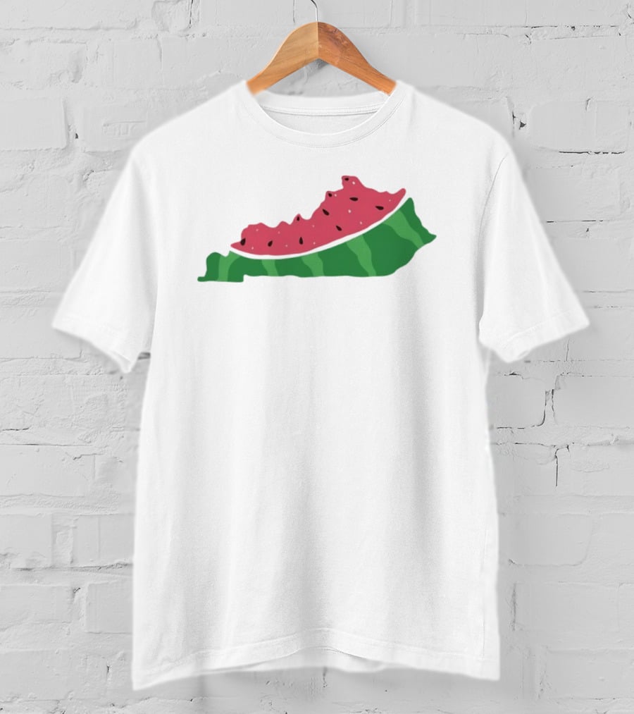 Watermelon Kentucky Shaped Slice T-Shirt
