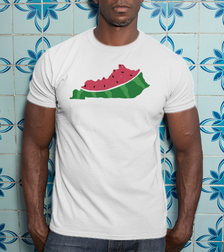 Watermelon Kentucky Shaped Slice T-Shirt