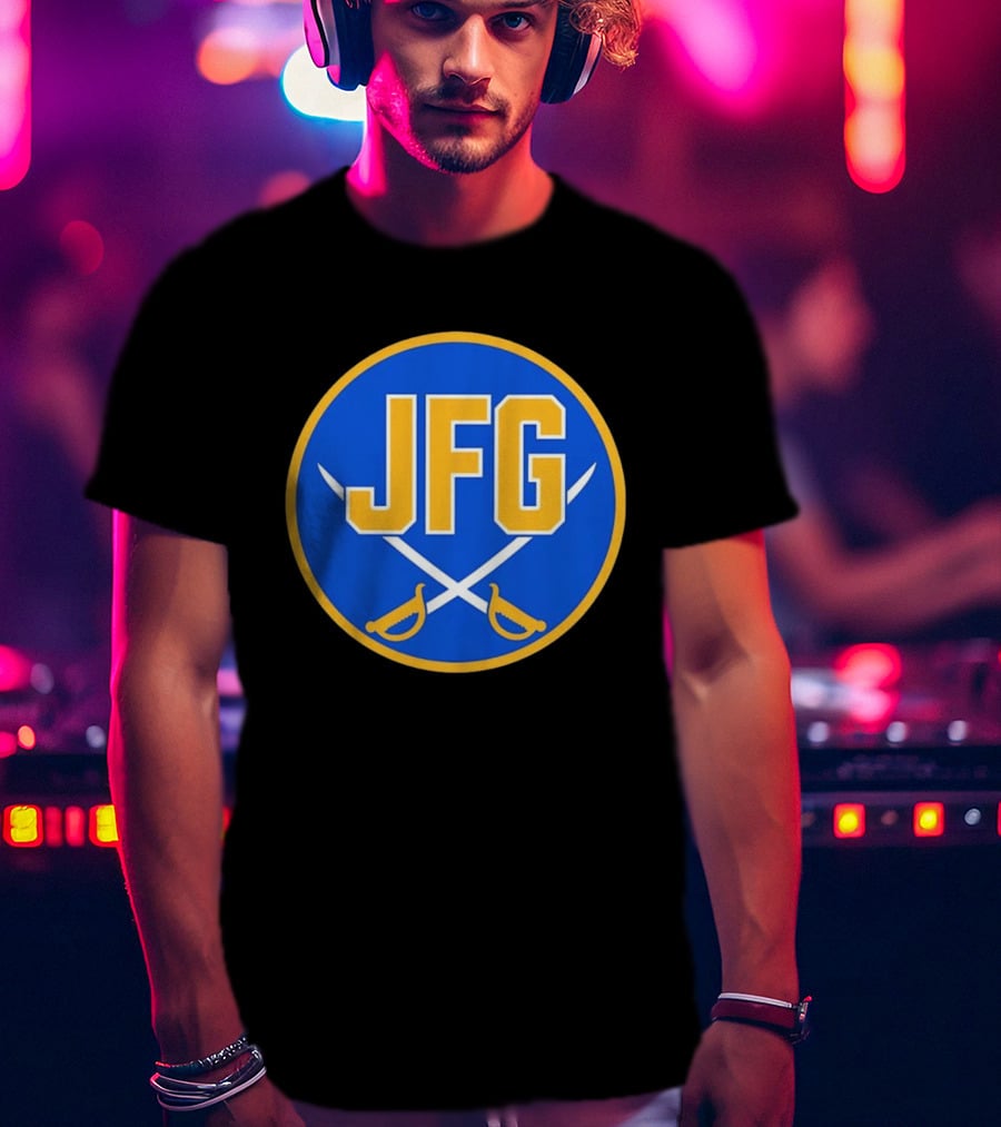 Buffalo Sabres JFG River Hockey Academy Circular Badge Swords T-Shirt