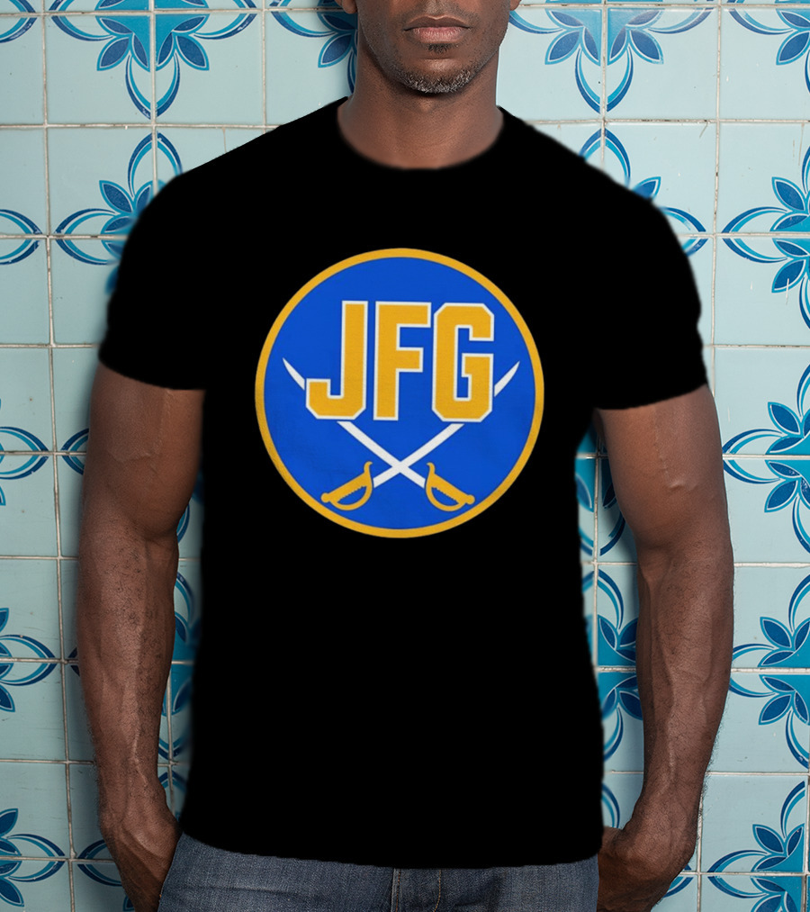 Buffalo Sabres JFG River Hockey Academy Circular Badge Swords T-Shirt