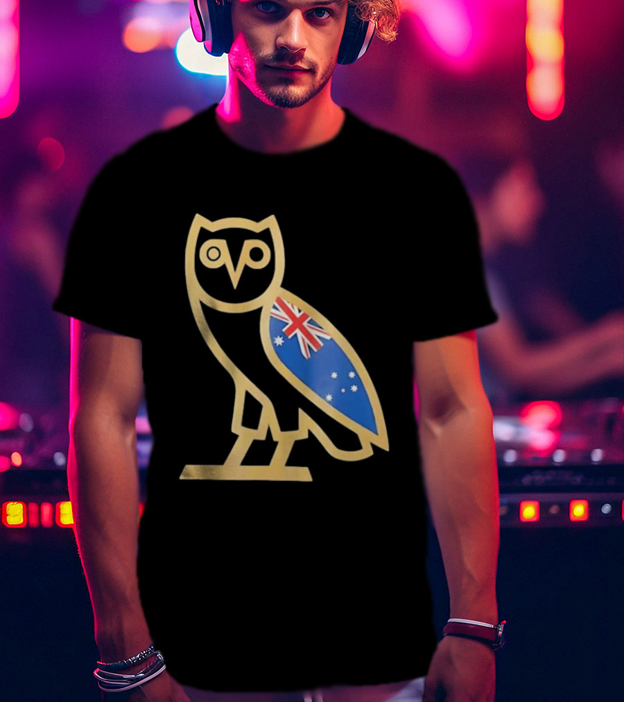 OVO Owl With Australia Flag T-Shirt