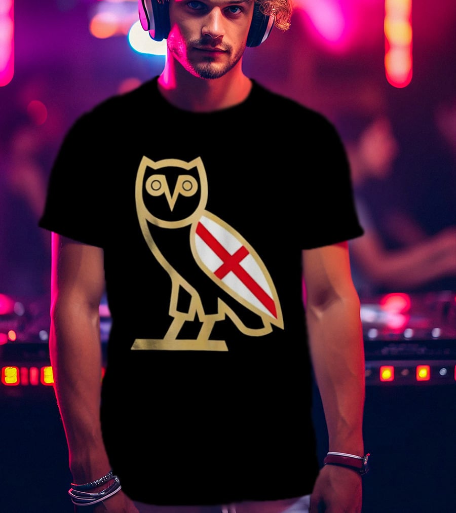 OVO Owl England Flag T-Shirt
