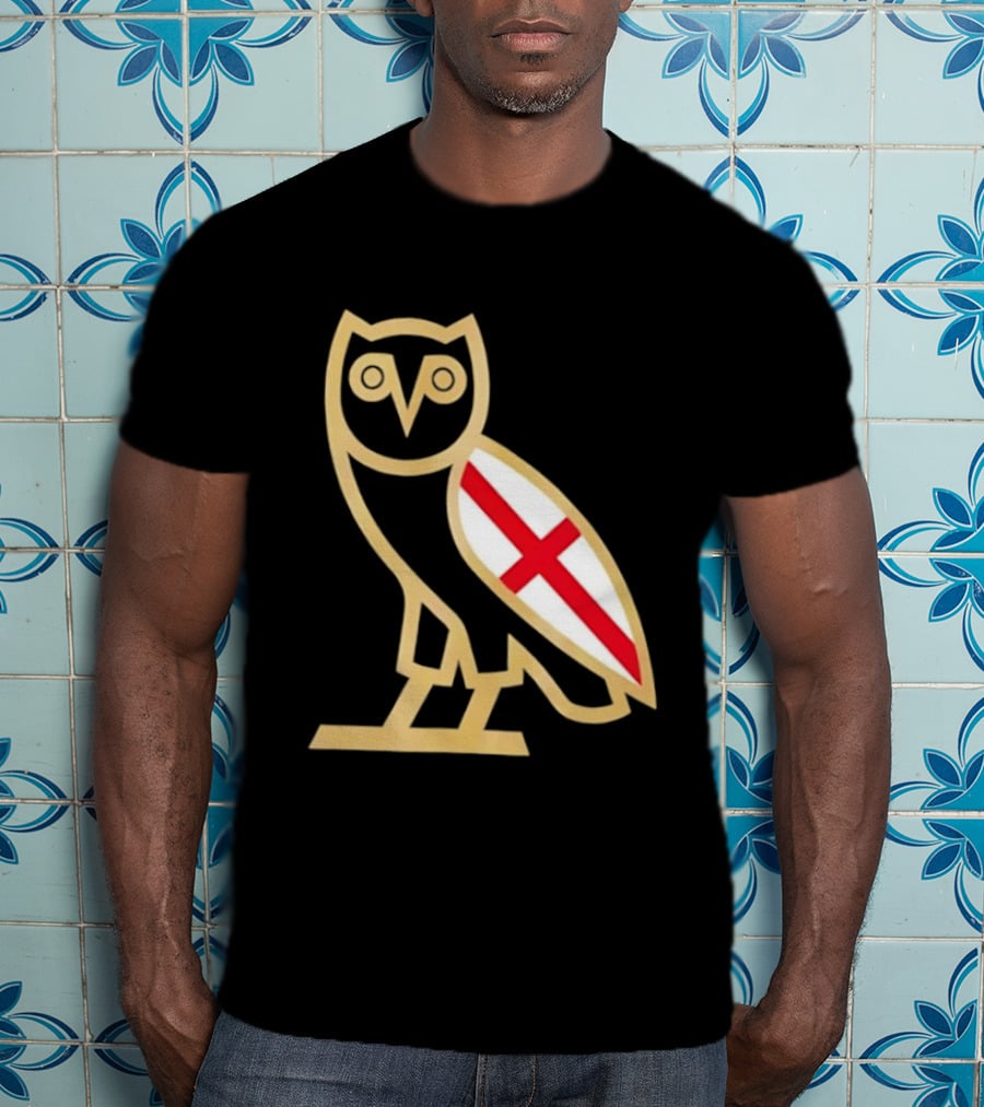 OVO Owl England Flag T-Shirt