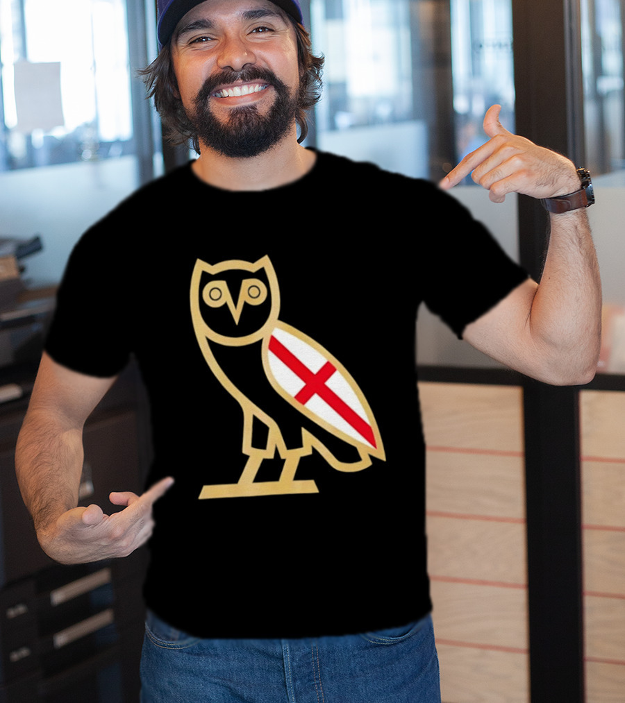 OVO Owl England Flag T-Shirt
